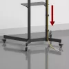 Suporte / carrinho para TV Maclean, prateleira para câmara, com rodas, 37-70, carga máx. 45 kg / 5 kg prateleira, VESA máx. 600x400, MC-113 B