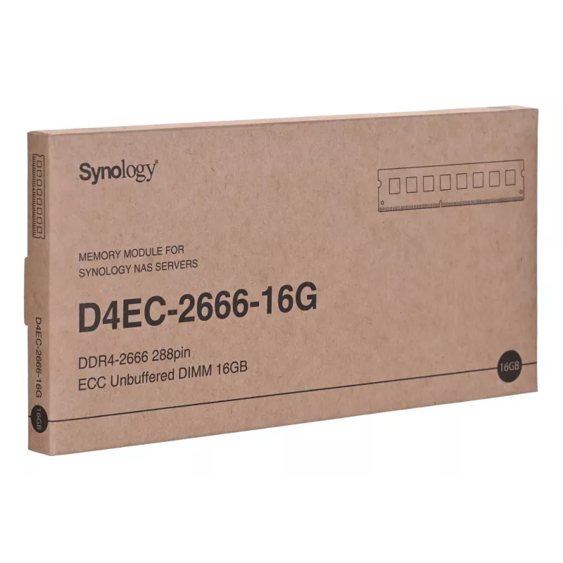 Synology - Módulo DDR4 - 16 GB - DIMM 288-PIN - 2666 MHz / PC4-21300 1.2 V sem buffer ECC