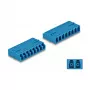Acoplador de fibra ótica HD LC Octuplex fêmea para LC Octuplex fêmea DeLOCK azul
