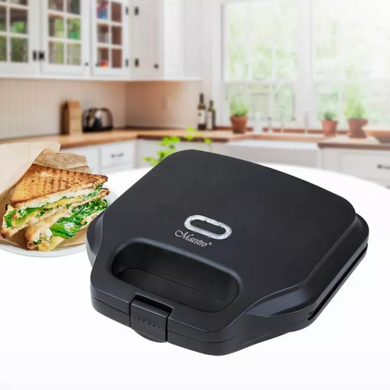 Máquina de paninis Maestro MR-708 750 W – torradeira de sanduíches para bancada