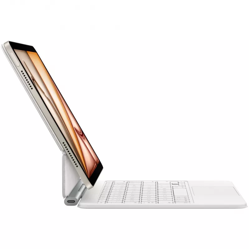 Teclado Apple Magic QWERTY UK English branco trackpad