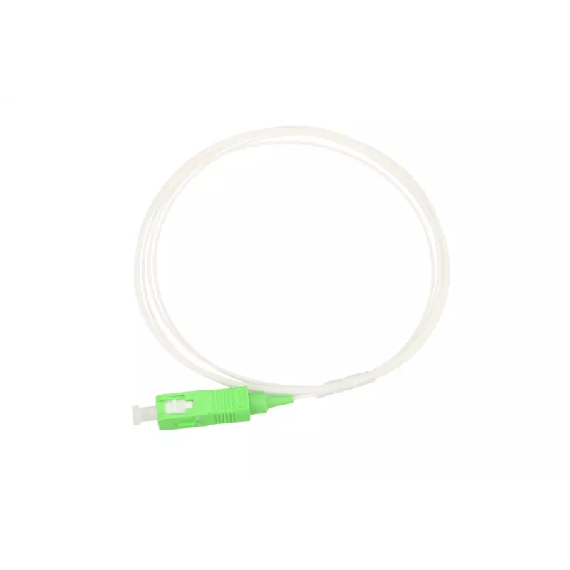 Pigtail SC/APC monomodo Extralink G.657.A1 900 µm FTTH 1,5 m, Easy Strip, branco