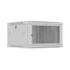 Armário rack 19 polegadas 6U 600x600 cinzento perfurado