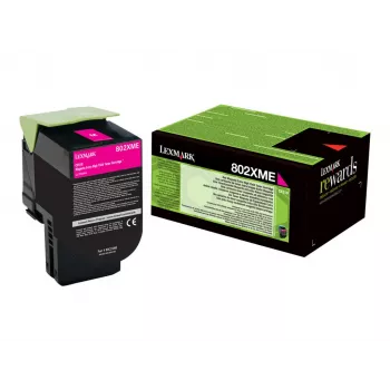 Toner Lexmark Cartridge 802XME magenta 3000 páginas