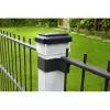 GB128 Lâmpada solar LED para postes de vedação e jardim, Preto - Verde Azul