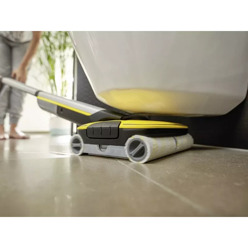 Aspirador elétrico Kärcher FC 7 Cordless bateria seco&húmido sem saco prateado, amarelo
