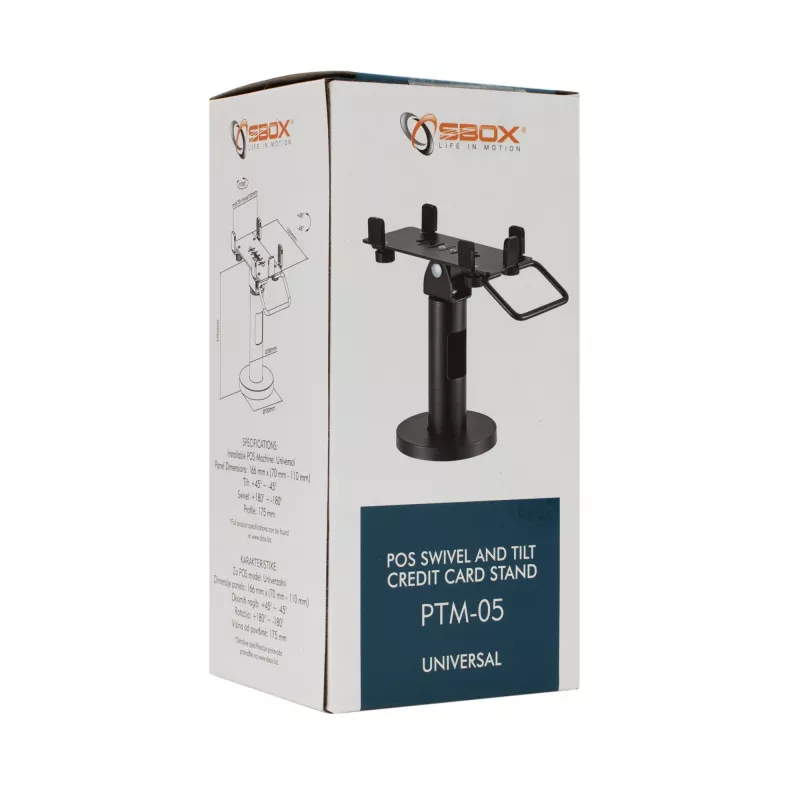 Sbox PTM-05 suporte rotativo para terminal POS, universal