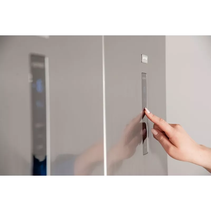Frigorífico vertical MPM MPM-387-CJF-22, 359 L No Frost, aço inoxidável, 1850×600×700 mm