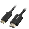Cabo adaptador ficha HDMI > ficha Mini-HDMI (preto, 1 metro, HDMI 4K)