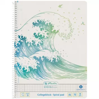 Bloco de notas A4 Herlitz GREENline 70 folhas
