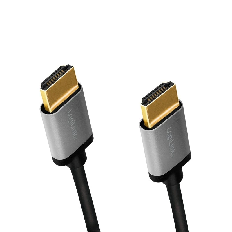 Cabo LogiLink CHA0101 HDMI-AV preto-cinzento 2m HDMI para HDMI macho