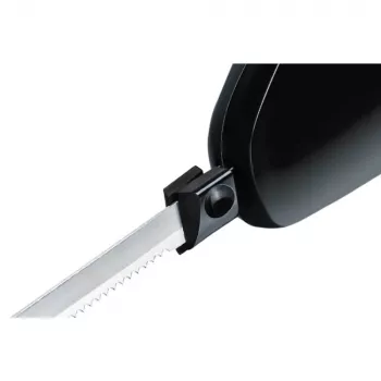 Faca elétrica Rommelsbacher EM 150 120 W – lâminas em aço inoxidável, comprimento útil da lâmina 15 cm, preta