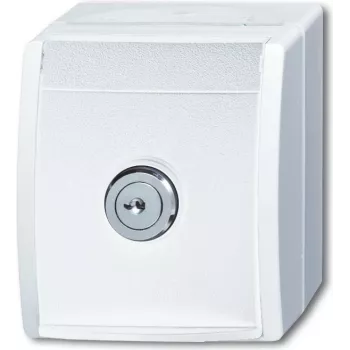 BUSCH JAEGER tipo F 2P+E 5 35 °C branco IP44 250 V