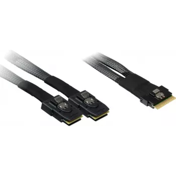 Cabo SAS Inter-Tech 88885641 preto transferência de dados de alta qualidade