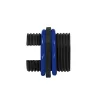 LogiLink Caixa exterior IP68 para módulos Keystone e acopladores, plástico, poliamida, preto, IP68, 140 mm, 36 mm, 36 mm
