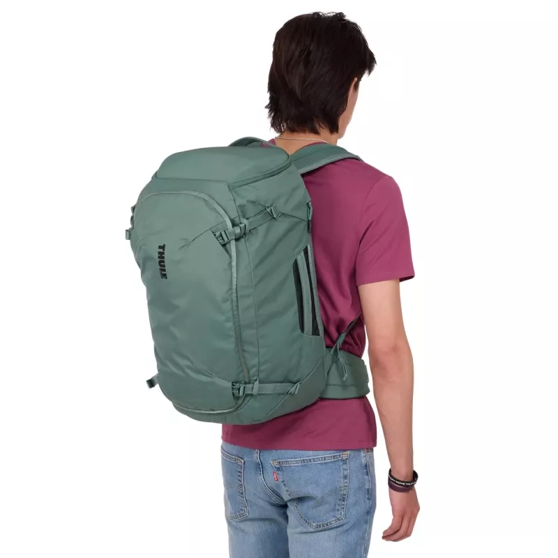Mochila de viagem Thule 5311 Landmark 40L unissexo verde-nevoeiro