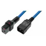 Cabo de alimentação MicroConnect PC1376, 3 m, conector fêmea C19 para conector fêmea C20, H05VV-F, 250 V 10 A