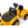 Veículo CAT trator com atrelado amarelo para montar