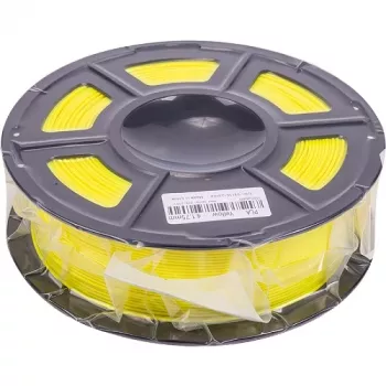 Filamento para impressão 3D PLA, 1,75 mm, 1 kg, amarelo