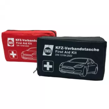 Kit de primeiros socorros IWH 023513 para automóvel DIN 13164 2022 – estojo de primeiros socorros para veículos