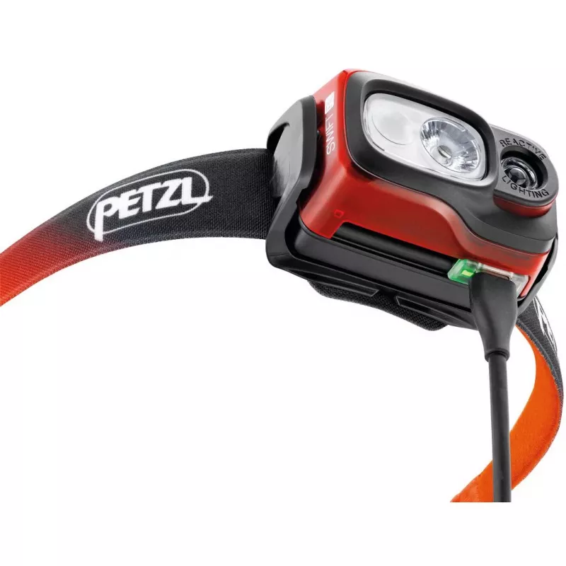 Lanterna frontal LED Petzl SWIFT RL preto, branco