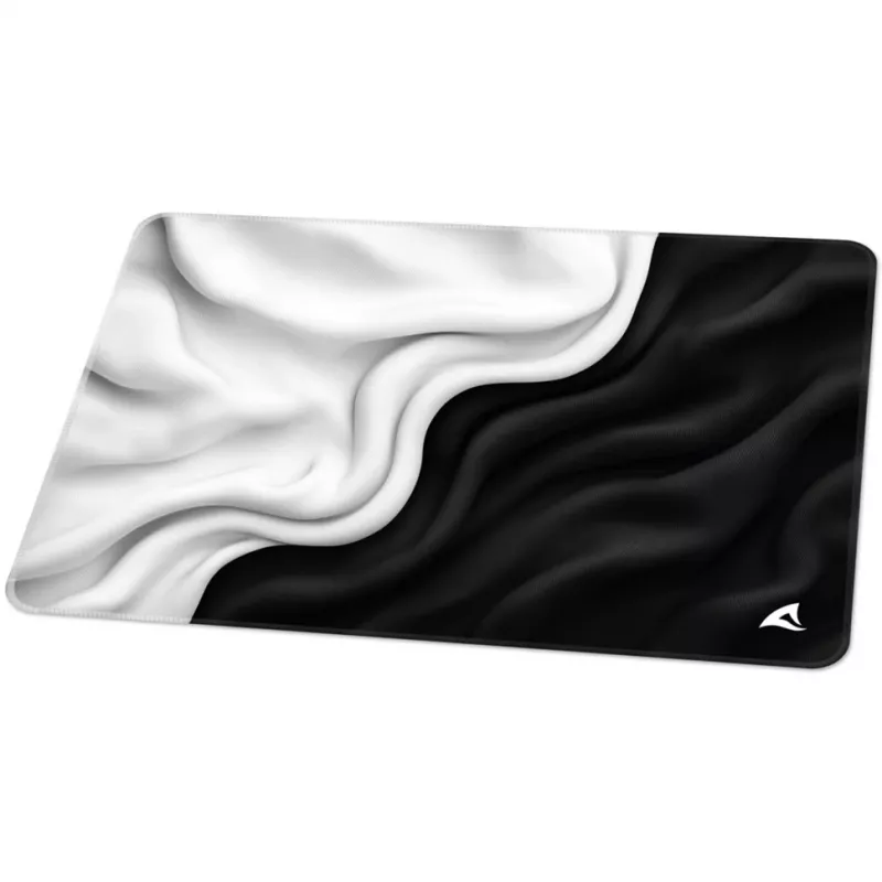 Sharkoon SKILLER SGP35 D1 Tapete de rato gaming, tamanho M, preto/branco