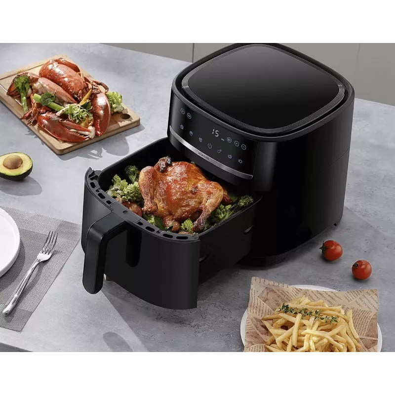 Fritadeira de ar quente Xiaomi 6L MAF08 Single 1500 W fritadeira de ar quente preta