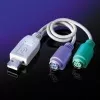Adaptador de teclado / rato VALUE - USB Type A, 4-pin (M) - PS/2, 6-pin (F)