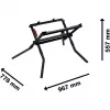 Mesa de transporte e trabalho Bosch GTA 571 Professional para serras de bancada GTS 70-216 e GTS 18V-70 (preto)