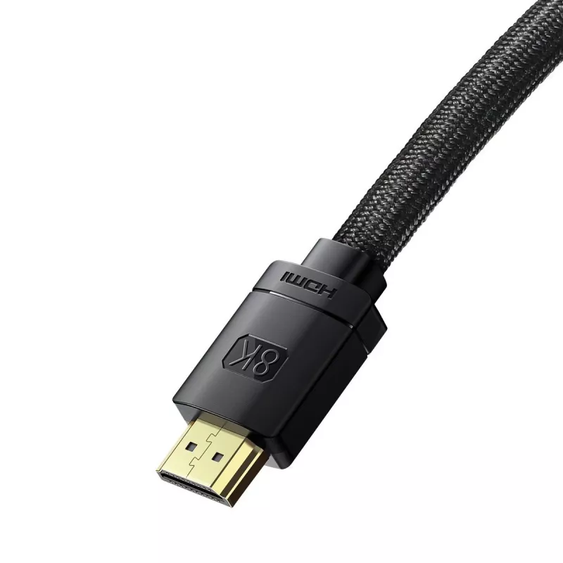 Cabo HDMI Baseus High Definition Series 2.1, 8K 60Hz, 3D, HDR, 48Gbps, 2 m (preto)
