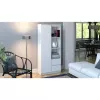 Estante para escritório Top e Shop RS-80 BILY BIEL, aglomerado branco, 7 prateleiras, 800×350×1800 mm