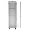 Lanberg FF01-6842-12SL armário rack de chão de 19" 42U 600x800x2122 mm, porta de vidro, LCD, flat pack, 1200 kg, IP20, cinzento