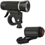 Conjunto de luzes LED para bicicleta FISCHER ALU 30/15 Lux – frente 30 lx / trás 15 lx, caixa em alumínio, até 50.000 h de vida útil