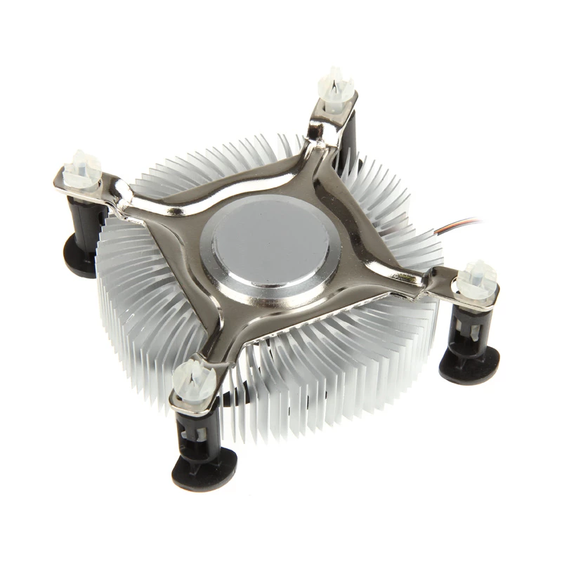 Cooler de CPU de perfil baixo Akasa AK-CC7122BP01, LGA775/LGA1156/LGA1155, alumínio, 75 mm