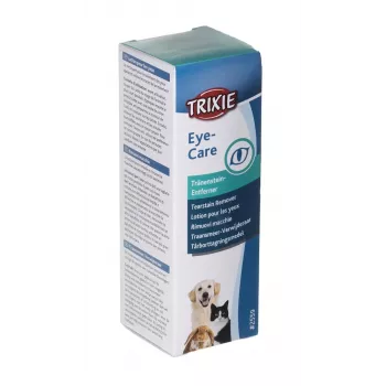 Lavagem ocular Trixie 50 ml para gatos e cães – solução salina estéril para lavagem ocular, 50 ml