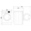 Máquina de lavar roupa INDESIT MTWA71252WPL, 7 kg, carga frontal, classe energética E