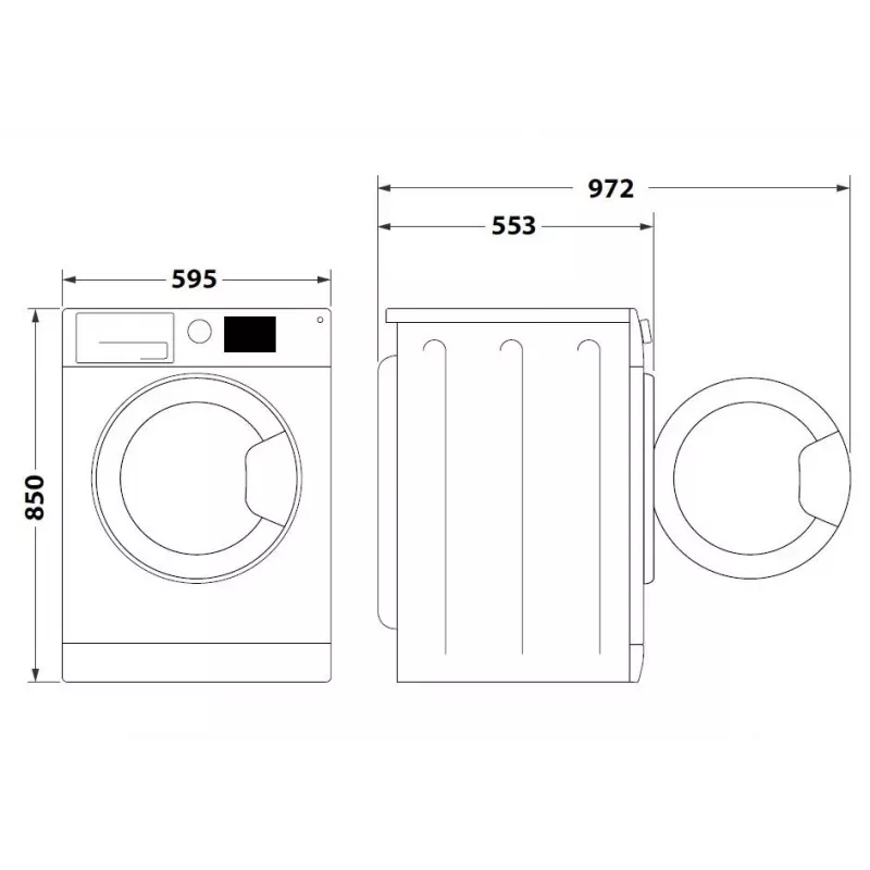 Máquina de lavar roupa INDESIT MTWA71252WPL, 7 kg, carga frontal, classe energética E