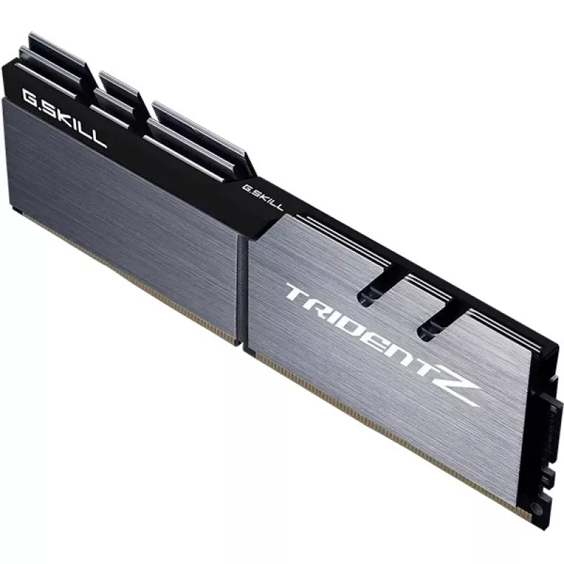 DIMM 32 GB DDR4-3200 (2x 16 GB) Dual-Kit, memória prateada/preta, F4-3200C16D-32GTZSK, Trident Z, INTEL XMP