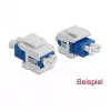 Tampa Keystone DeLOCK 86807 branca para acoplador de fibra ótica 10 unid.