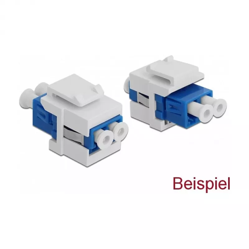 Tampa Keystone DeLOCK 86807 branca para acoplador de fibra ótica 10 unid.