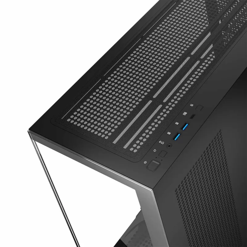 Caixa de PC MODECOM Volcano Stellar NF ATX Midi Tower, vidro temperado, preto, suporta ATX/micro ATX, GPU até 420 mm, cooler da CPU 175 mm