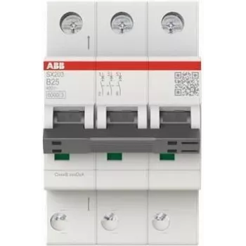 Disjuntor ABB SX203-B25 Flexline car. B 6kA 25A 3P (2CDS253003R0255)