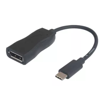 Cabo USB-C para DisplayPort com DisplayPort Alt Mode Garbot 15 cm USB 3.1 ficha para conector fêmea preto