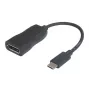 Garbot 31.20.9006 cabo USB-C para DisplayPort, USB 3.1, macho/fêmea, 15 cm, preto