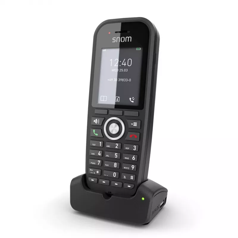 Telefone DECT Snom M30 IP DECT Handset terminal sem fios preto