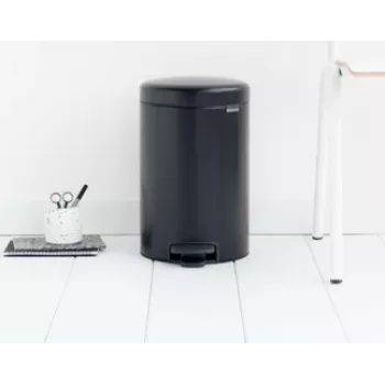 Balde do lixo Brabantia 113741 12 l redondo preto (11 37 41)