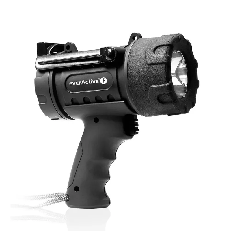 everActive SL-500R Hammer Projetor LED recarregável, 500 lm, IP67, USB-C, Preto