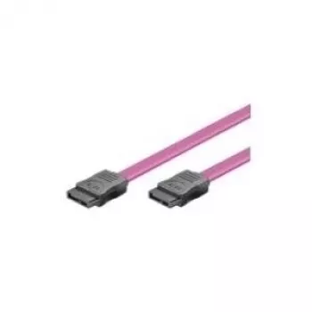 Cabo S-ATA para HDD Goobay 1,5 GBits / 3 GBits, vermelho, 0,5 m - S-ATA L-Type > L-Type (50915)