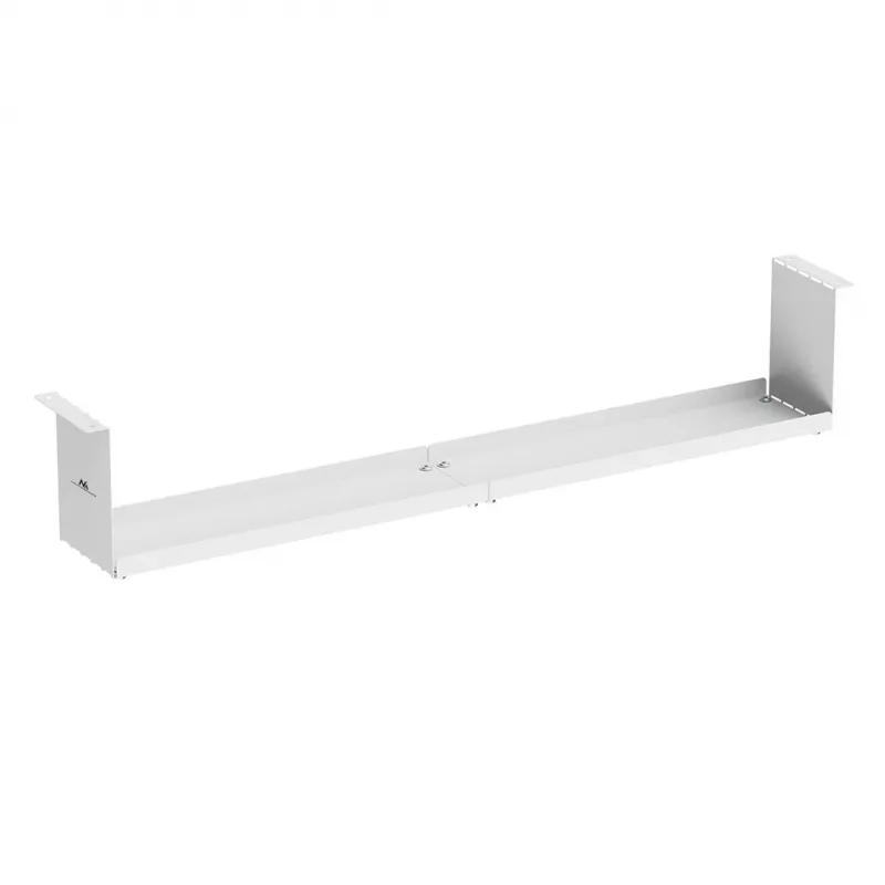 Organizador de cabos compacto Maclean para debaixo da secretária, carga máx. 5 kg, branco, MC-107 W