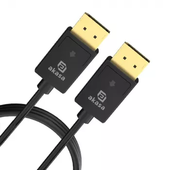 Cabo DisplayPort Akasa PROSLIM 8K 8Ka60Hz - 2 m (AK-CBDP26-20BK)